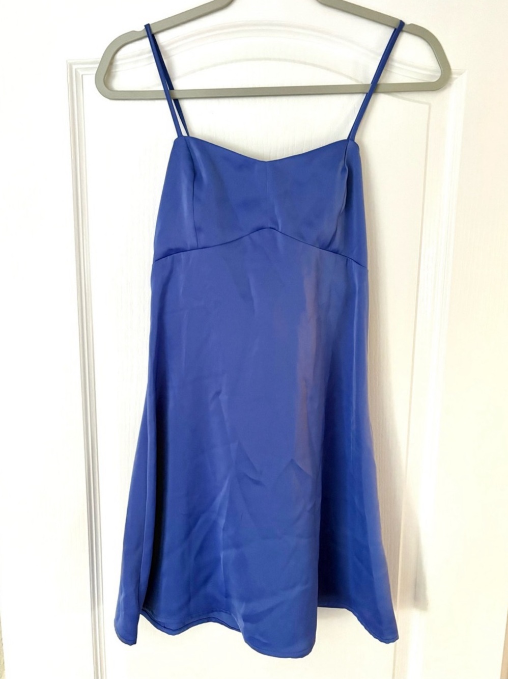Urban Outfitters Satin Mini Dress Blue Purple - Size XS NEVER WORN